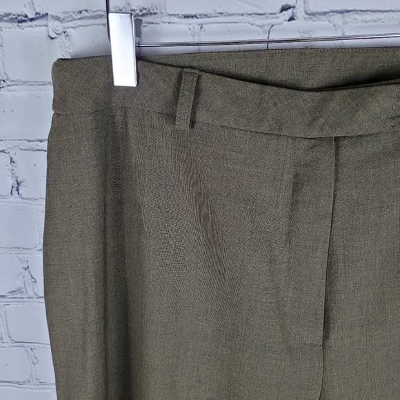 DEBBIE SHUCHAT | vintage wool spandex blend wide leg dress pants - Picture 2 of 7